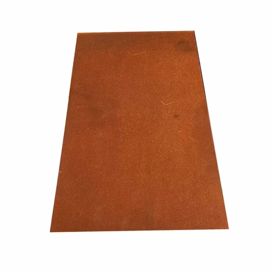 Piastra in acciaio Corten A588 laminata a caldo con struttura resistente agli agenti atmosferici